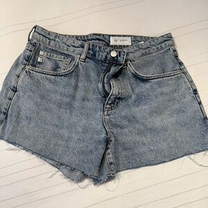 Ag Adriano Goldschmied Light Blue Jean Shorts